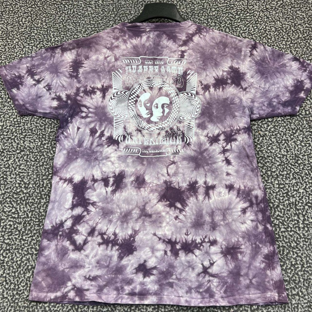 Grassroots California Shirt Men Extra Large Purple Dye Tie Short Sleeve  XL